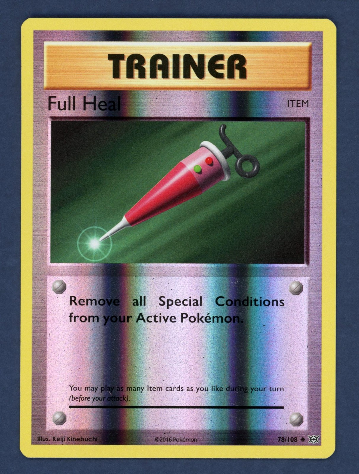 Full Heal 78/108 Uncommon Evolutions Pokemon Reverse Holo Lightly Played