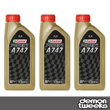 3 x Castrol Power 1 A747 Semi Synthetic 2 Stroke (2T) Engine Oil - 1 Litre