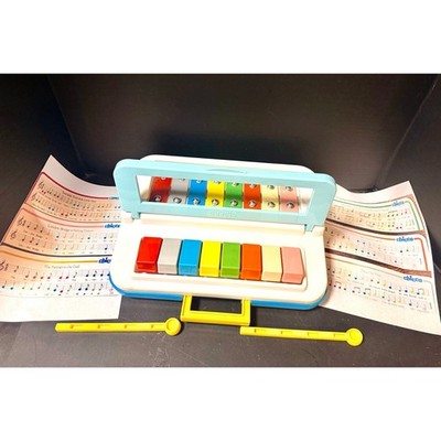 1980s Chicco Xilopiano piano & xylophone toy from Italy Vintage sticks music