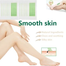 50PCS Hair Removal Paper Double Sided Cold Wax Strips Body Depilatory Patch Skin