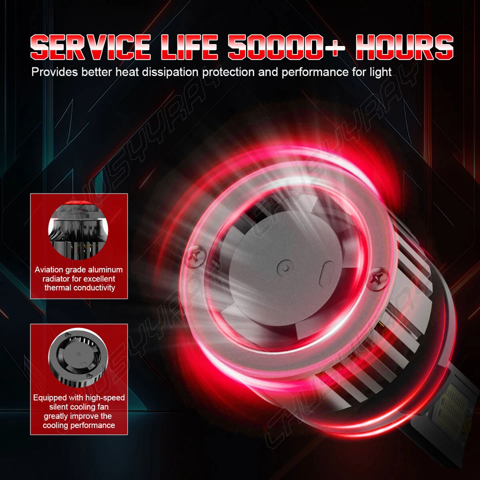 Para Mitsubishi 3000GT 1994-1999 - 6X LED Faro Bombilla Hi Lo Beam Luz Antiniebla HKB Foto 4 de 4