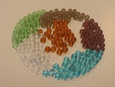 Glass Round Beads, 4mm, Hole: 0.5mm - Jewelry Making Qty 100 Beads