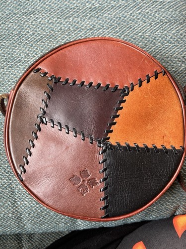 Patricia Nash Italian Leather Banjo Purse Bag Crossbody Small Gently Used Cute! - Picture 15 of 15
