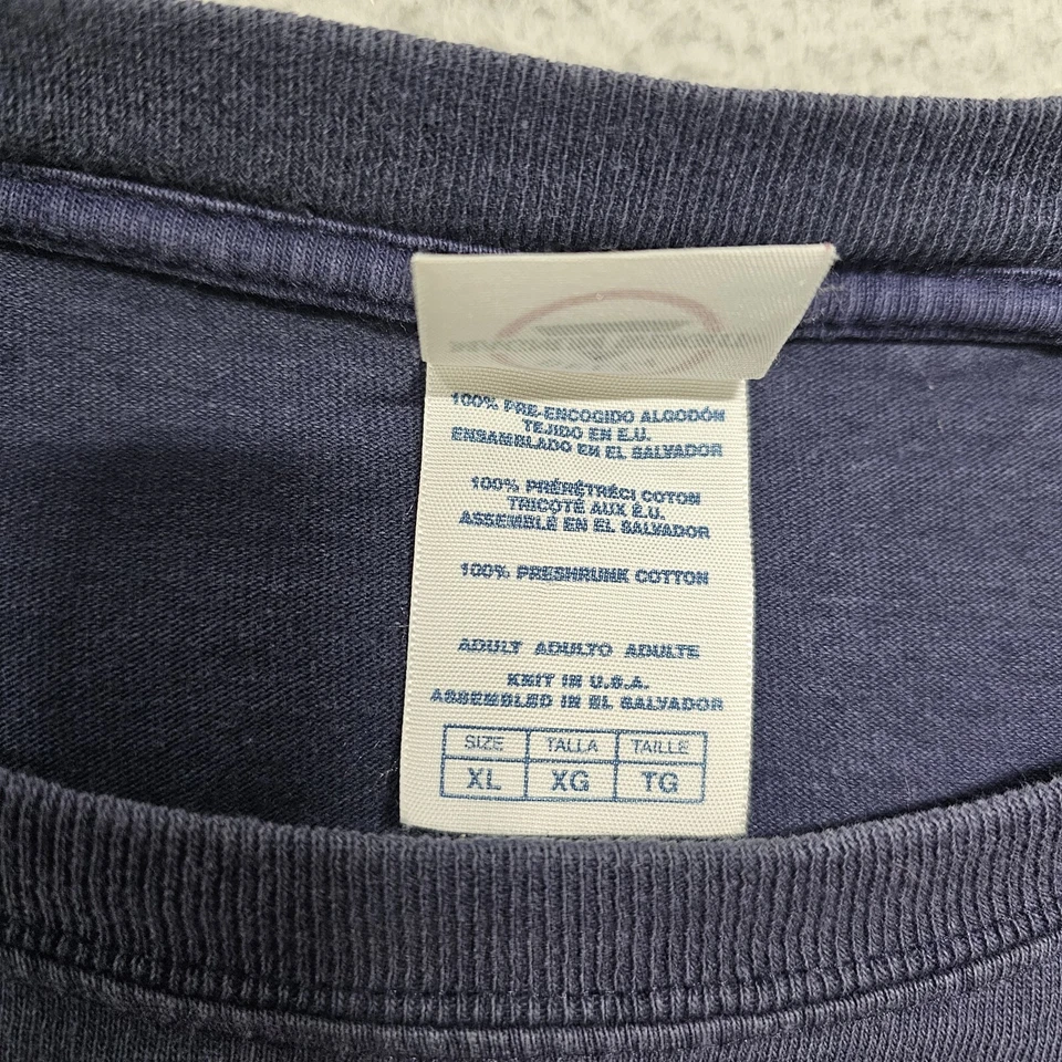 Vintage Buck Wear Hunting Shirt XL Short Sleeve Blue 2005 Beer Deer Camp - Image 4 of 4