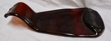 Brown Beer Bottle Flattened Stretched Melted Decor or Spoon Rest 9"
