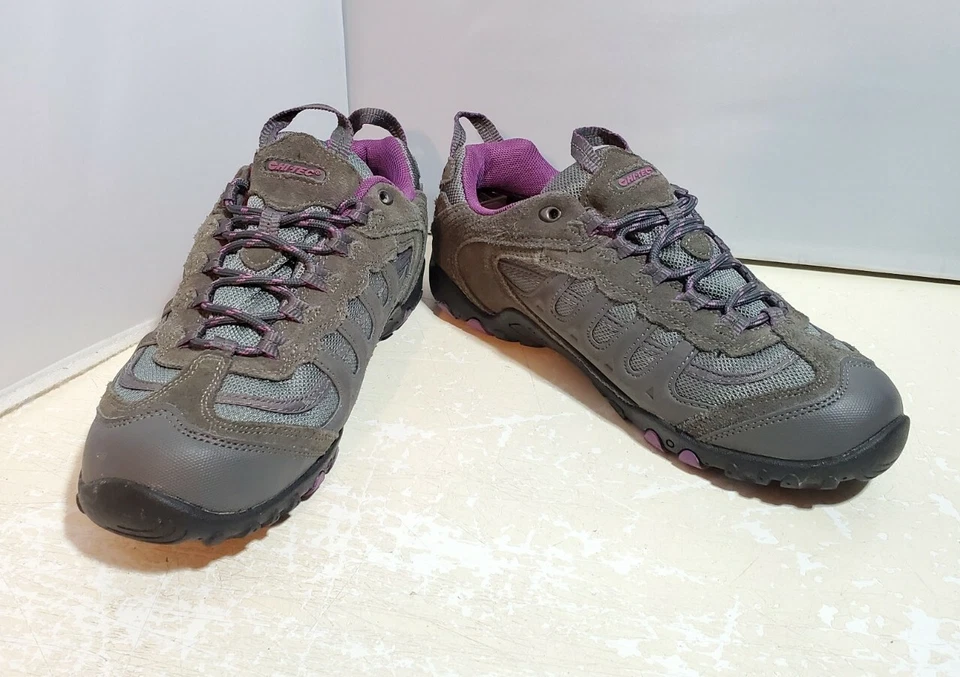 Hi-Tec Penrith Low Purple Waterproof Hiking Trekking Boots Shoes, Women's Size 8 - Image 2 of 4