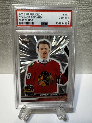 23-24 Upper Deck Extended Series - 1st Rd Rookies #740 Connor Bedard (RC) PSA 10