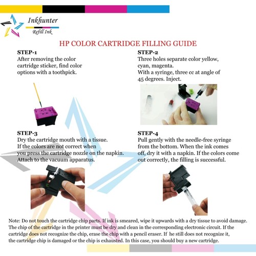 100-550 ml High Quality Printer Refill ink Kit for HP 302 HP302 XL Cartridges - 第 3/21 張圖片