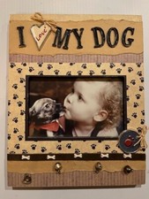 I LOVE MY DOG Photo Frame, 7.5" x 9.5"
