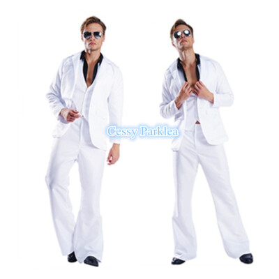W-N1-2 1970'S Suit Groovy Dancer Mens Fancy Dress 70s Party Retro