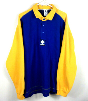 Vintage Columbia Sportswear Snap Polo Made In USA Size XL Fall 97 AM6111