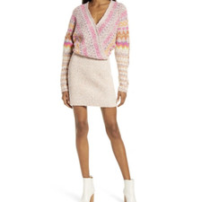 Free People Forever Fair Isle Sweater Mini Dress 