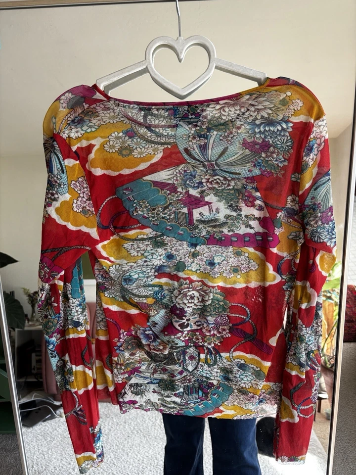 Vintage Kenzo Jeans Mesh Top - Image 3 of 4