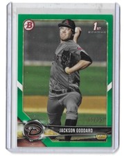 2018 Bowman JACKSON GODDARD Green Border #/99 card ARIZONA DIAMONDBACKS
