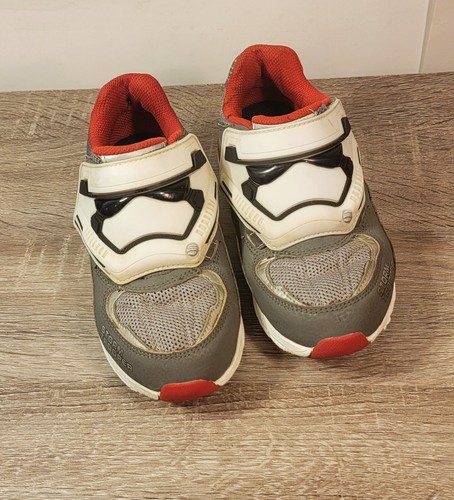 Stride Rite-Boy's Gray/White Star Wars Stormtrooper Sneakers size 1M - Picture 6 of 8