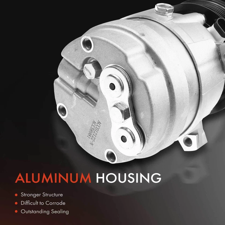 AC Compressor w/ V5 Compressor for Chevy Cavalier Beretta Pontiac Sunfire Olds - Изображение 3 из 4
