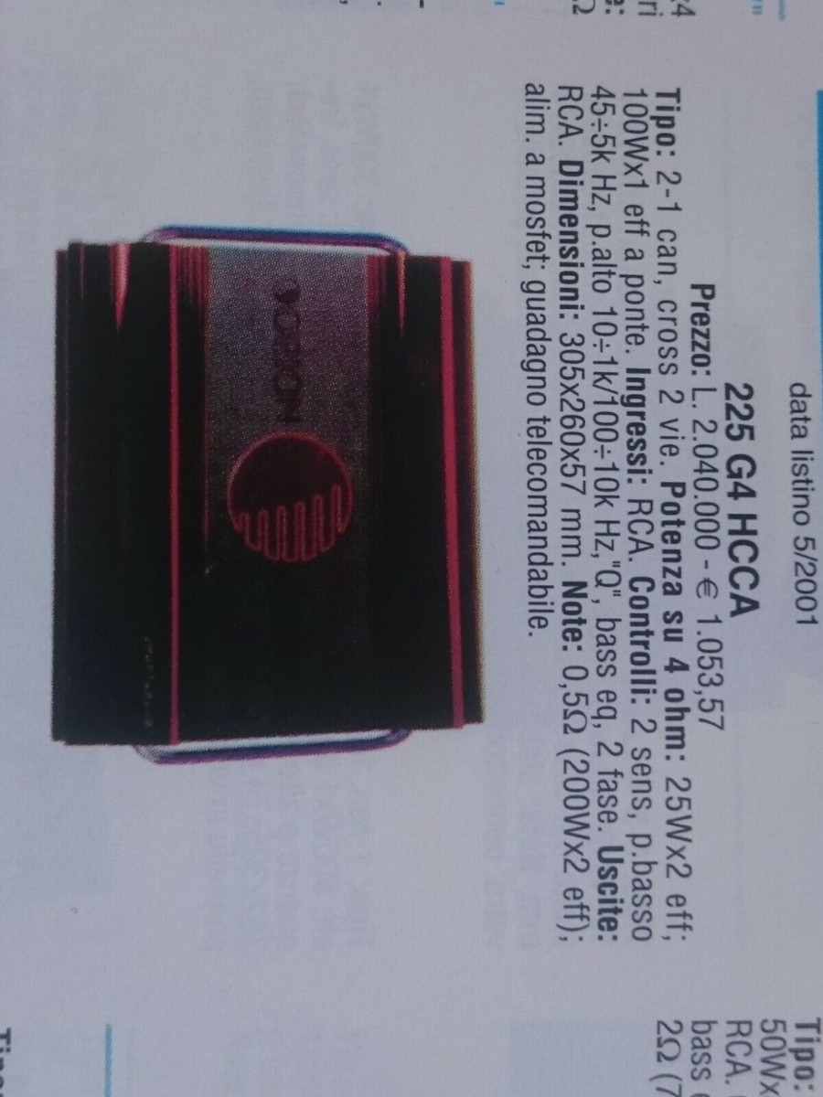 orion 225 g4 amplifier old school new rare hcca high current | eBay