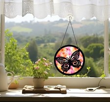Colorful Sun Catcher-Hang On Your Window-Beautiful, Unique Window Art Butterfly