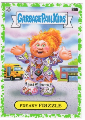 2022 GARBAGE PAIL KIDS GPK BOOK WORMS GREEN PARALLEL FREAKY FRIZZLE 86b NM/M
