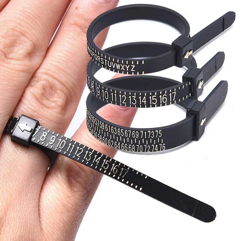 Ring Sizer US Europe UK Tape Ruler Measuring Finger Jewelry