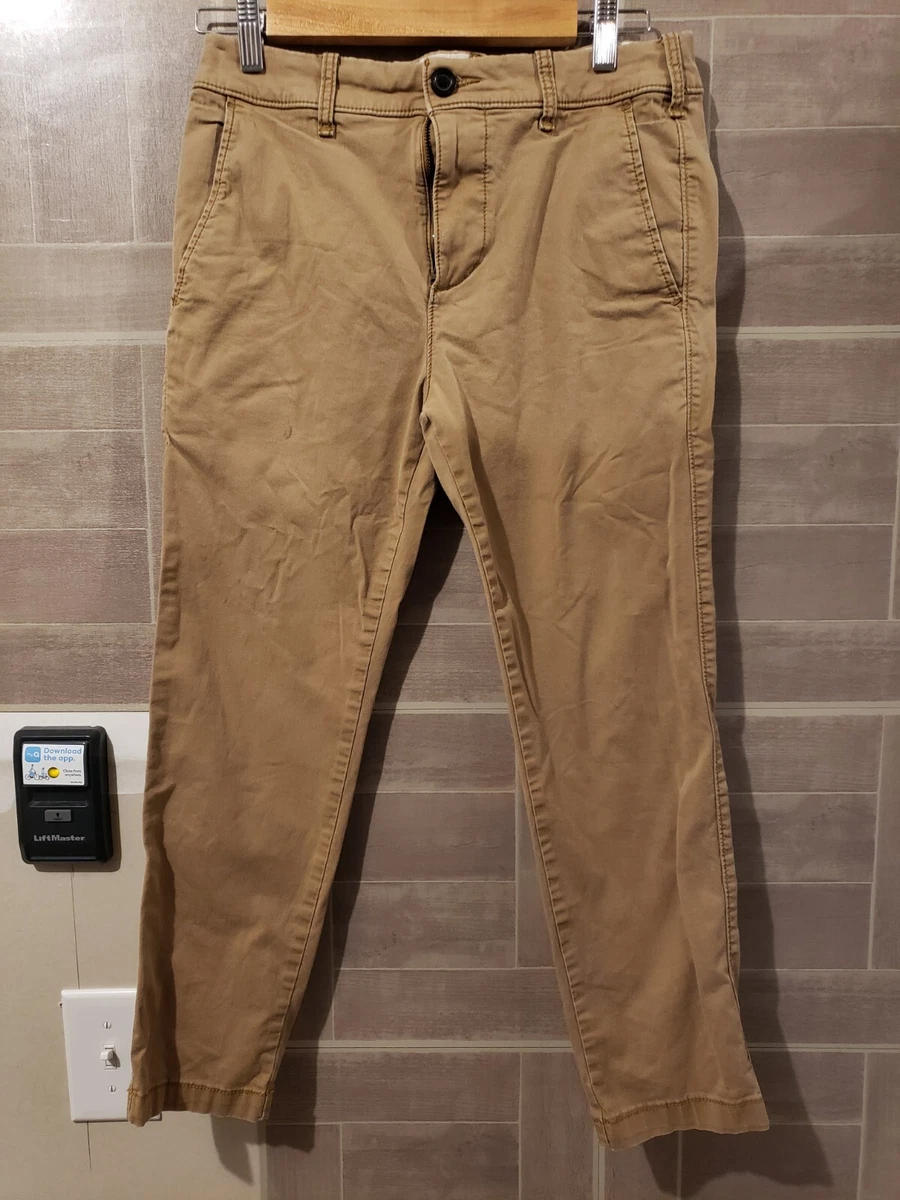 Womens Hollister California Skinny Chino Epic Flex Pants Size 29 X 30 Khaki  Tan