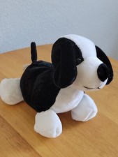 KELLYTOY 9 in Stuffed Animal Plush Toy Dog Puppy Soft Snuggly Black White Clean