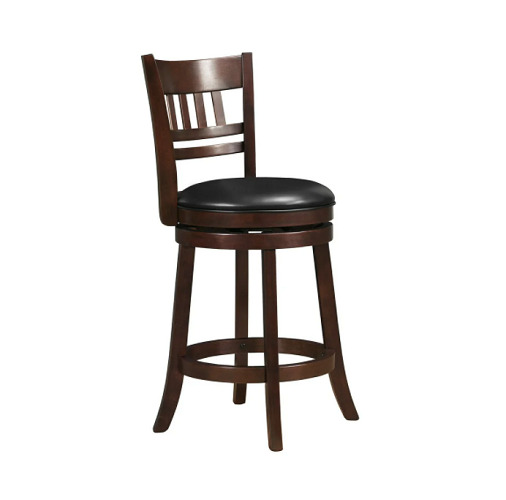 Stools Chair Counter SWIVEL BAR STOOL Dining Seat Pub Kitchen Padded High Back