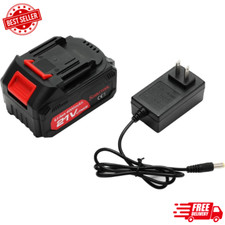 21V Lithium Battery - 4.0 Ah Battery with Charger Adapter Led Indicator Compa...