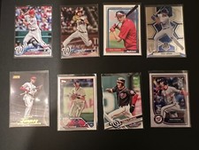 Trea Turner Baseball Card Lot of 8. Base & Throwback Nationals NRMT-MINT