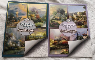 2 Colouring book Landscapes, 2 Malbücher Landschaften