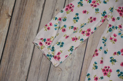 GIRLS GENUINE KIDS 4T PINK CROCHET ELASTIC BACK FLORAL 3/4 SLEEVE TOP TEE GUC - Picture 10 of 12