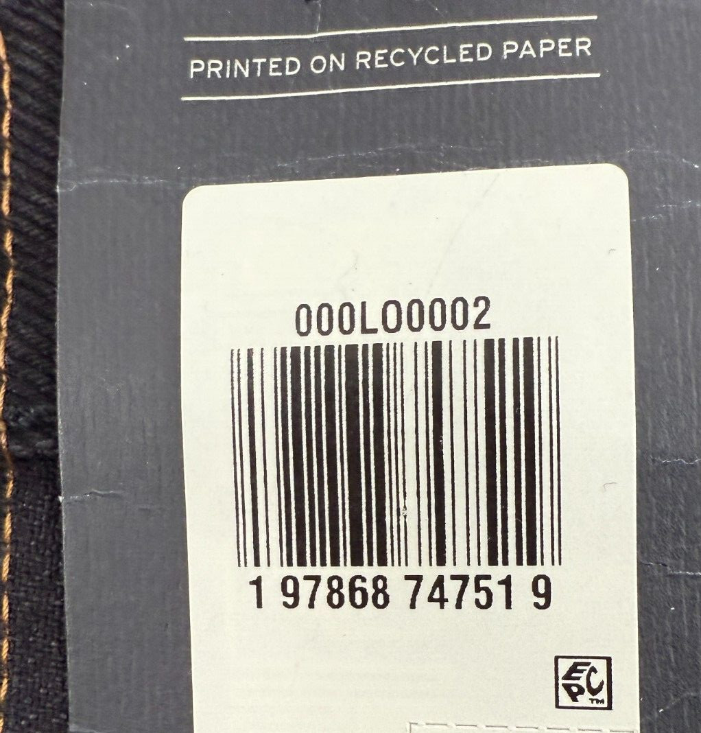 Levi's Premium Men 555 Relaxed Fit Straight Leg Zip Fly Jeans  31x32  Black  NWT