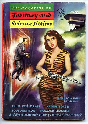 Fantasy and Science Fiction Vol 5, No 4. December 1953 Approx grading : Fine