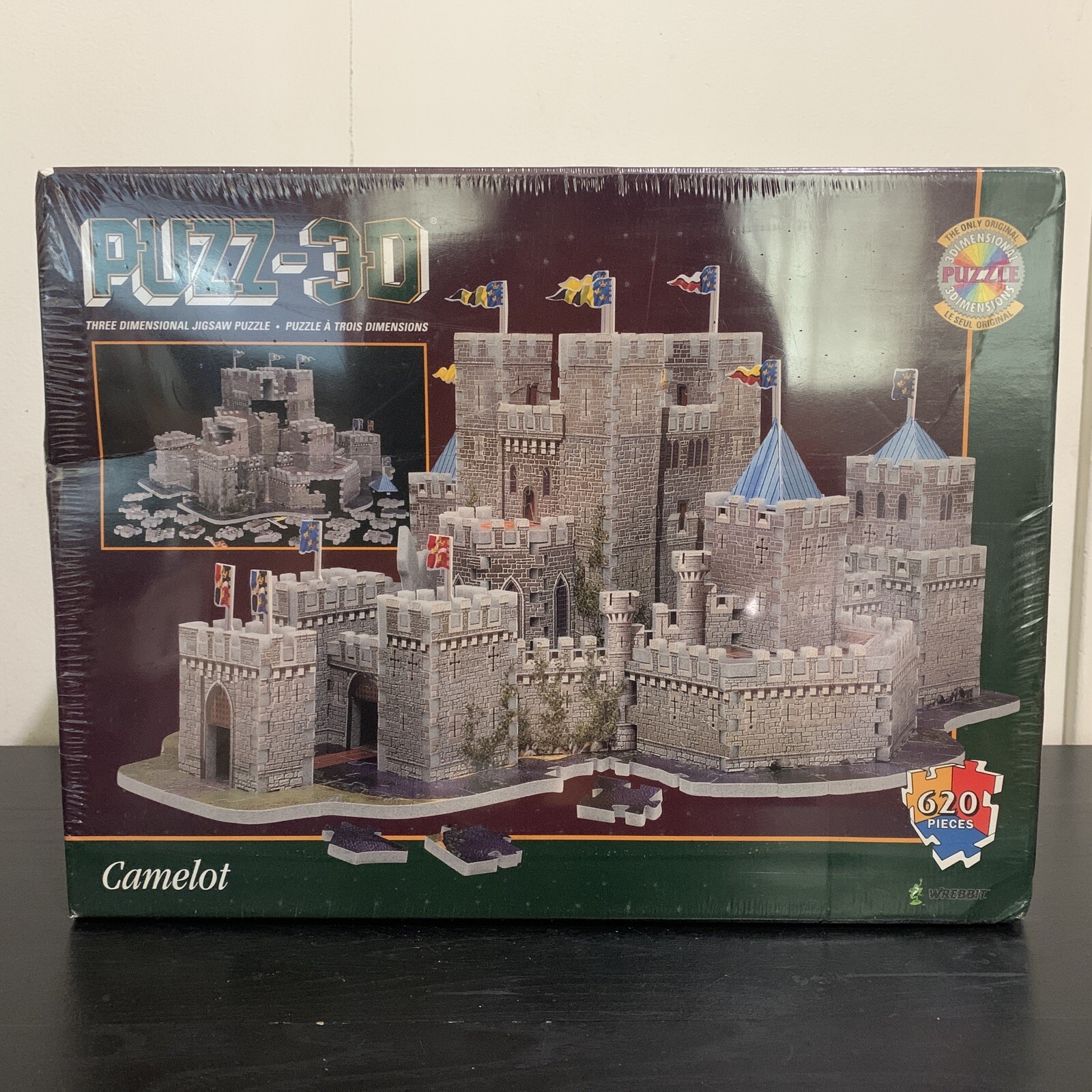 PUZZ-3D Camelot 3-Dimensional Jigsaw Puzzle 620 Pieces Wrebbit Vintage ...