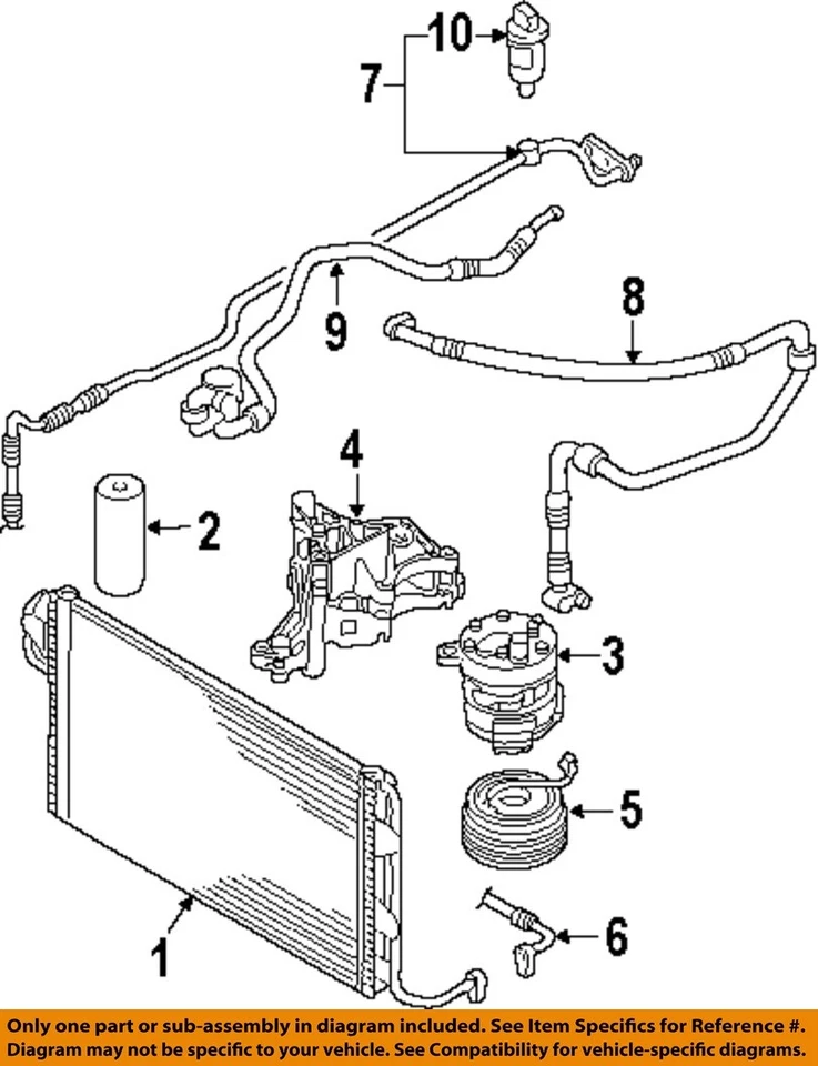 Used A/C Condenser fits: 2001 Volkswagen Beetle  Grade A - Image 3 of 4