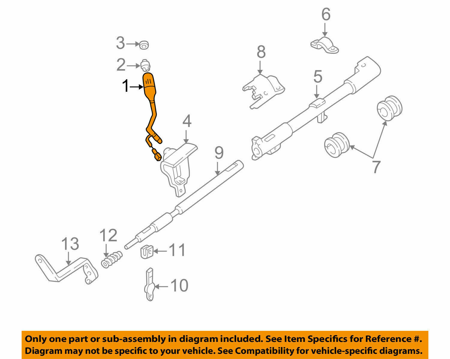 Column Shift Select Lever for Ford F150 F250 E150 Lincoln Navigator