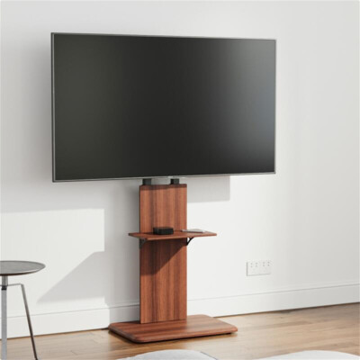 Für 32-65'' TV Bodenständer Schwerlast Holzbasis TV Ständer Sony TCL Vizio Hisens