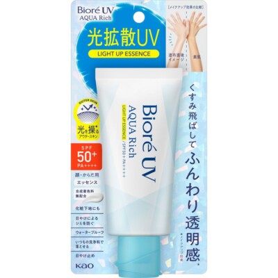 [US WAREHOUSE] Kao Biore UV Aqua Rich Light Up Essence 70g SPF50+ PA++++ NEW
