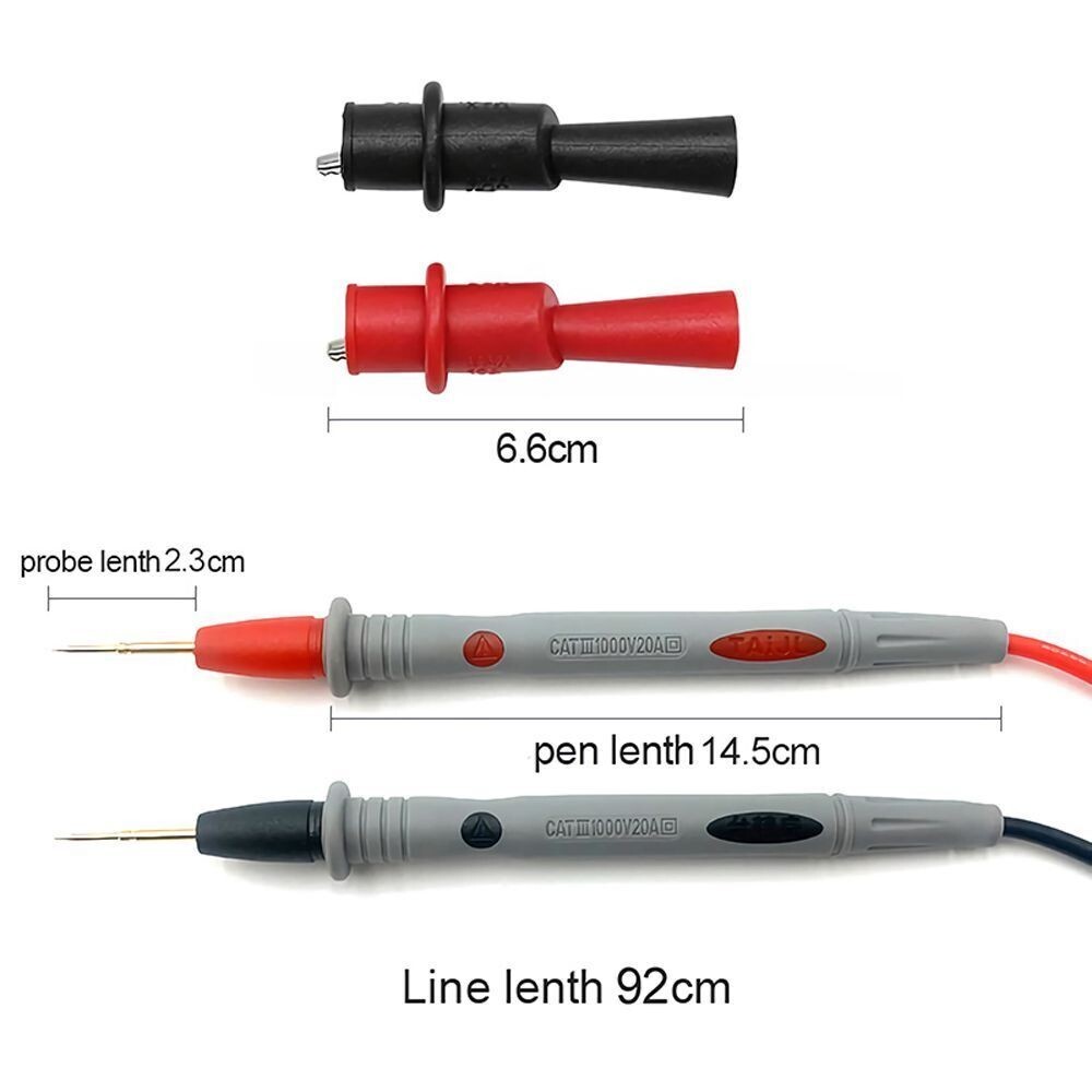 Digital Multimeter Test Leads 10A Quality Extension Lead Probes Volt