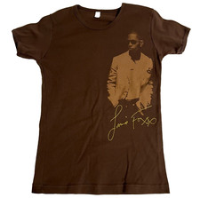 Jammie Foxx American Apparel Womens T-Shirt Sz XL Brown Made in USA