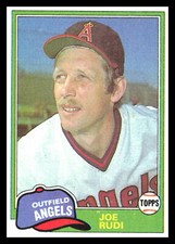 1981 Topps Joe Rudi #701 California Angels 4H