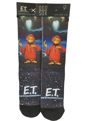 Odd Sox ET Movie Crew Socks, Adult Shoe Size 6-13, Gift, S12