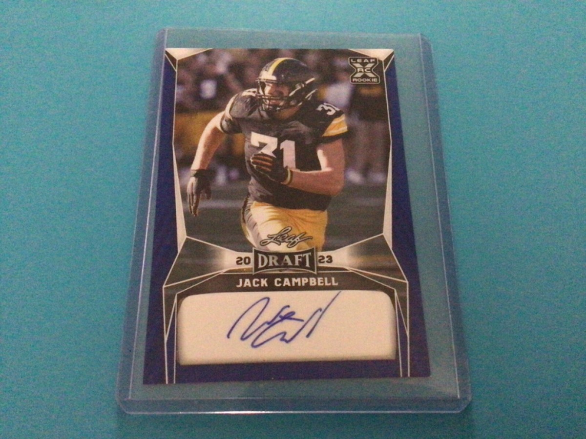 スポーツ選手 leaf AUTHENTIC DRAFT SIGNATURE 2023 Leaf Draft - Autographs Jack Campbell #BA-JC1 Blue (AU, RC