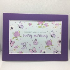 New Handmade 5x7 Matted 4x6 Inspirational Floral Nature Morning Free Ship 532