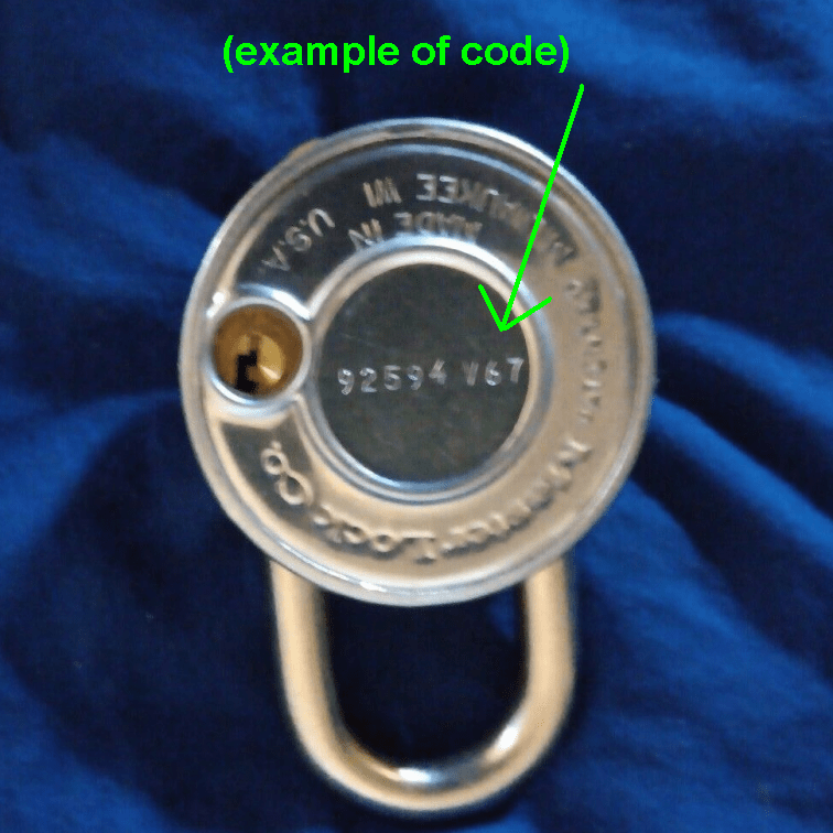 (2) Master Lock Combination Override Keys - Key Code V51 - V99 READ ...