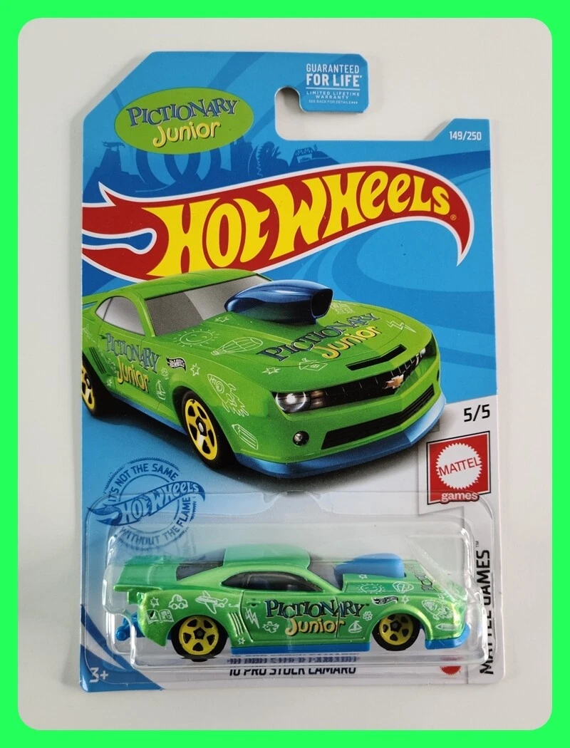 Hot Wheels 10 Pro Stock Camaro Pearl Green Kroger Exclusive