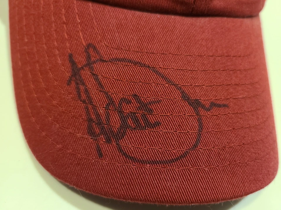 Chapéu assinado por Adam Dunn, Cincinnati Reds, 100% algodão, vermelho escuro - Imagem 2 de 4