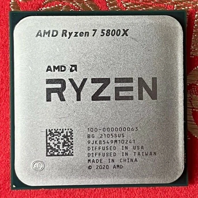 AMD 5th r7 Ryzen 7 5800x CPU processor 3.80ghz 8 core 32mb 7nm 105w interface am