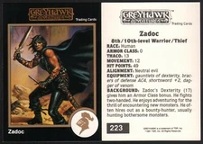 1991 TSR AD&D Gold Border RPG Fantasy Art Dungeons & Dragons Card #223 Greyhawk