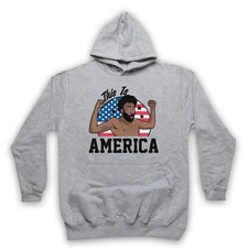 CHILDISH GAMBINO DONALD THIS IS AMERICA GLOVER VIDEO ADULTS UNISEX HOODIE